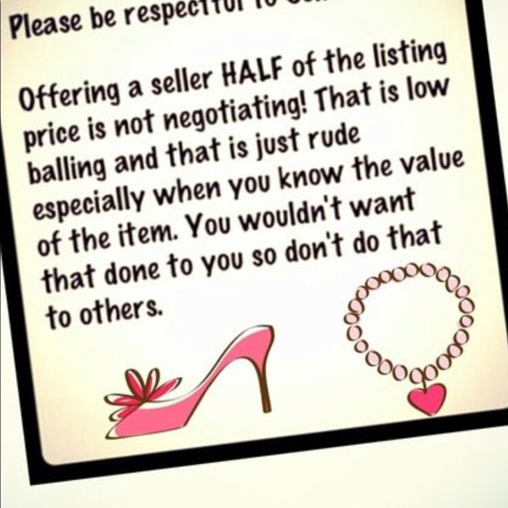 NO Lowballing!!!!!
